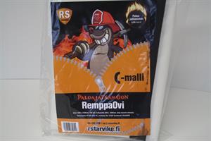 RemppaOvi Palosuojattu C-malli FR DIN 4102-B1,Vetoketju Din 75200