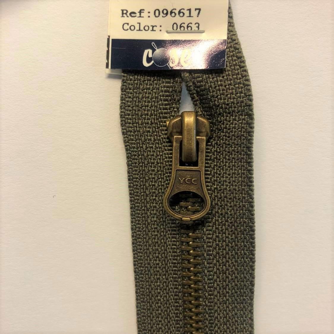 Delbar glidlås 50 cm mosegrønn 96617