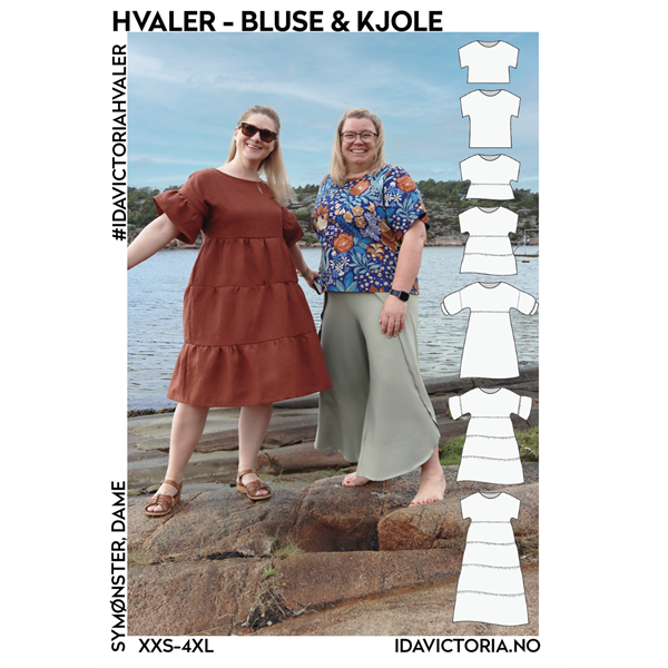 Ida V: Hvaler - Bluse & kjole