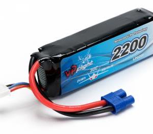 LiPo Batteri 3S 11,1V 2200mAh 30C EC3-kontakt