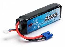 LiPo Batteri 3S 11,1V 2200mAh 30C EC3-kontakt