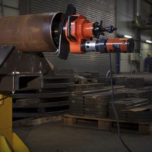 PIPE-LINE rörfasmaskin med axiell fastspänning