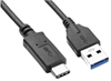 USB 3.0,USB 3.1; USB A , USB C pistoke, kaapeli 1m; musta