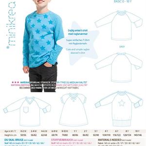 Minikrea Raglan-genser/ t-shirt 50222