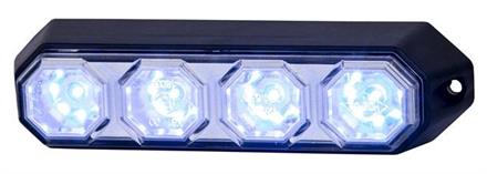 VAROITUSVILKKU SININEN 4-OS 6W 12-24V 143 * 38 *35 mm 4 OHJELMAA