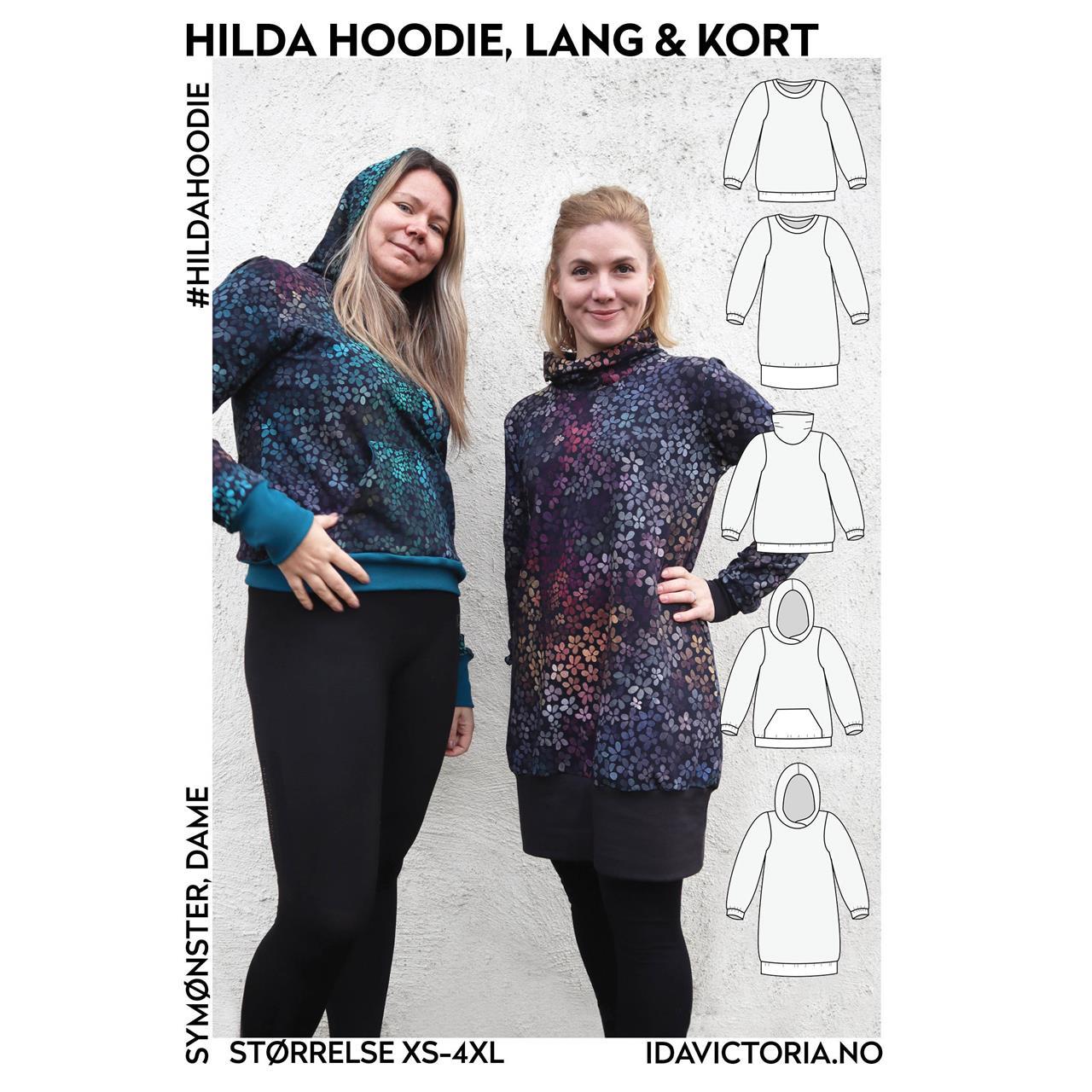 Hilda Hoodie, lang og kort