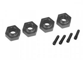 Hjulnav 12 mm AluGrå (4) TRX4-6