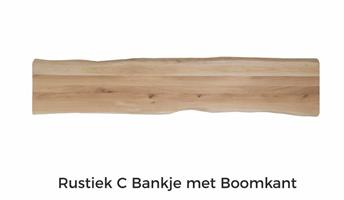Eiken plank boomkant 220x45x4cm 