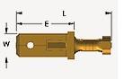 B 1507 H LAATTAPISTOKE 6,3mm /100KPL
