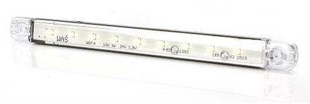 LED-ÄÄRIVALO VALKOINEN "SLIM" 9-36V 238X20,6X10,4MM 9LED