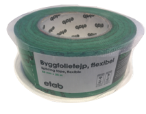 Byggfolietejp 12-pack, flexibel 50mm X 25 meter