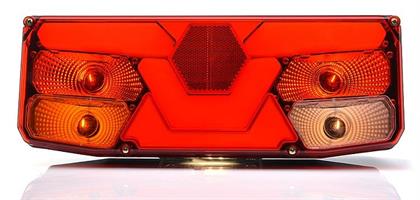 LED/ POLTIN TAKAVALO VASEN SIVUVALOLLA 350*131*81mm    2M KAAPELILLA 