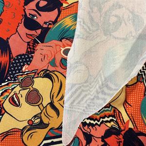 Retro damer french terry
