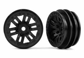 Wheels, 1.0" Black (2)