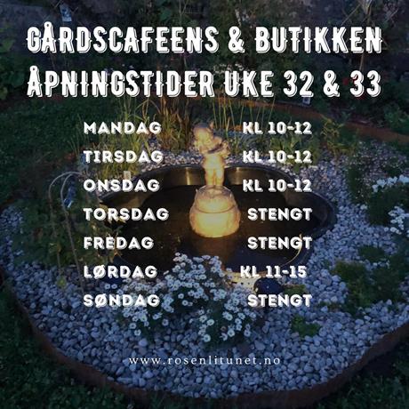 Vi har åpnet Gårds Cafe