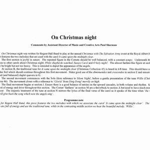 ON CHRISTMAS NIGHT