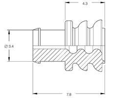 AMP JP-Timer tiiviste 0,5-1,0mm sininen