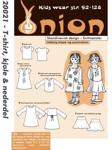 ONION: 20021 - t-shirt, kjole og nederdel.