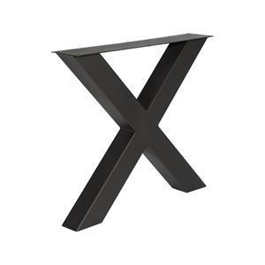 X-Poot zwart poedercoating 100x100