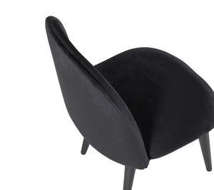 Velvet stol XXS svart sammet