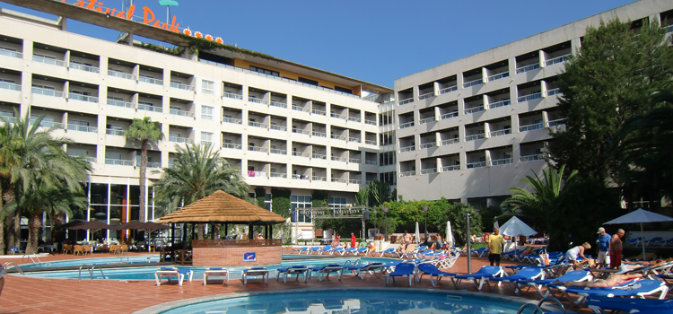 Hotellets poolområde