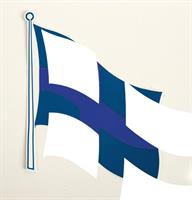 Suomen lippu sarja oikea / vasen 140x120mm