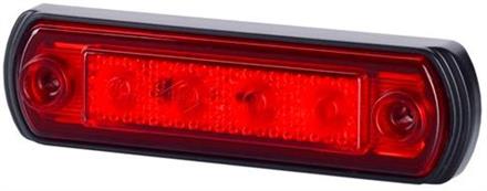 LED TAKA-ÄÄRIVALO PUNAINEN 12-24V 110 * 31 * 15