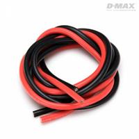 Kabel Svart & Röd 10AWG D3,5/5,7mm x 1m