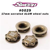 Sweep 17mm Wheel Nuts Gray (4)