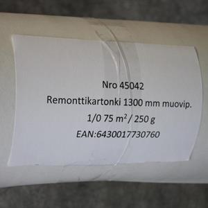 Maitokartonki kosteudenkestävä 75m² 250g/m² 110-155cm 