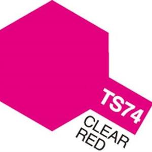 Sprayfärg TS-74 Clear Red (Gloss) Tamiya 85074