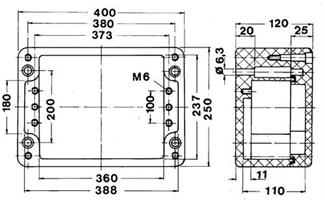 POLYESTER KOTELO 400 x 250 x 120