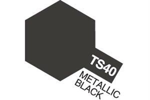 Sprayfärg TS-40 Metallic Black Tamiya 85040