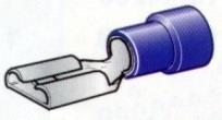 A 2507 FL LAATTALIITIN 6,3mm SININEN / 10KPL