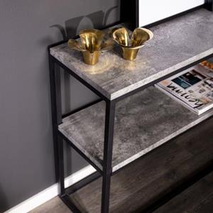 Rise avlastningsbord betong-look/svart 