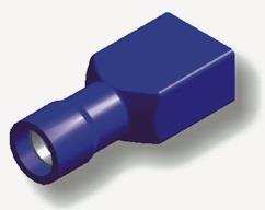 A 2507 FLF LAATTALIITIN SUOJATTU 6,3mm SININEN / 10KPL