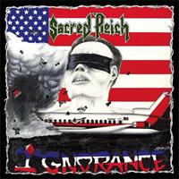 SACRED REICH: IGNORANCE-RED/WHITE MARBLED LP