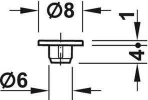 Täckhatt 6/8mm