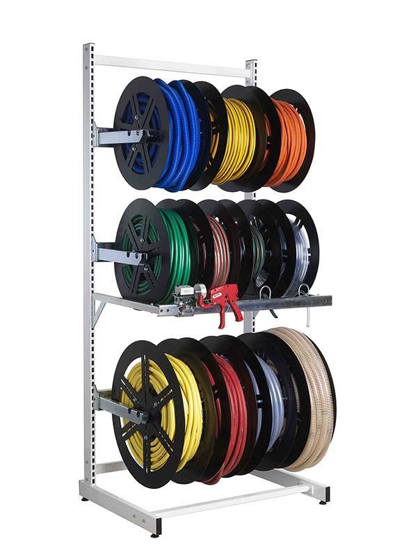 Hose dispensing rack