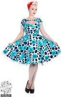 Poppy Blue Dot Day Dress