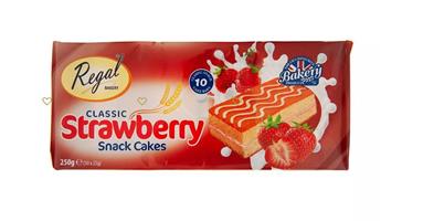 Regal Strawberry Snack Cake 12X250g