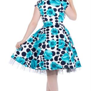 REA Poppy Blue Dot Day Dress