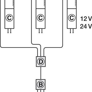 LED Multidriver - Loox, 3 fördelare