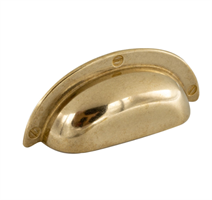 Skålhandtag 3922 - c/c=64 mm - Mässing (O)