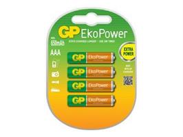 Batteri GP EkoPower, AAA LR03 4-p