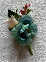 Brosch Blå blomma