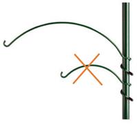 Hook for garden pole, 44 cm