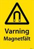 Skylt PVC "Magnetfält", A5 148x210mm