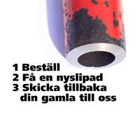 Omslipning av röd/guldig hätta