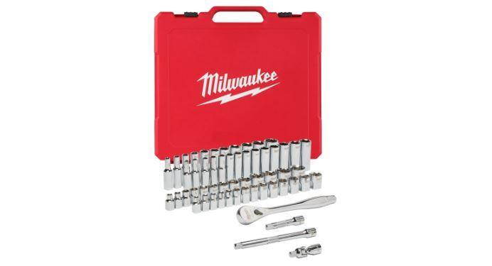 Milwaukee Hylsnyckelsats 3/8" mm&tum 56-del